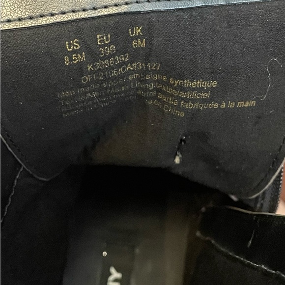 DKNY Metallic Silver Combat Boots - Picture 7 of 7